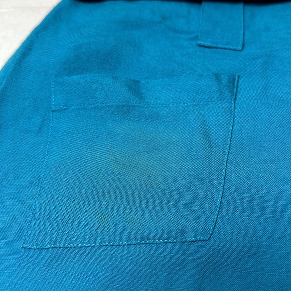 New York and company linen blend wide leg capris - Picture 6 of 8